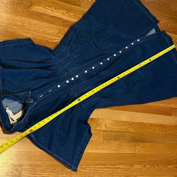 Anthropologie x Exquise The Tobie Button-Front Pleated Shirt Dress Denim LP NWT - Picture 10 of 15